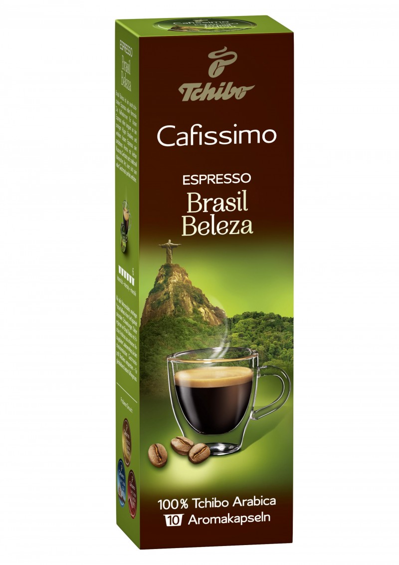 Capsule Tchibo Cafissimo Espresso Brasil Beleza 100% Arabica